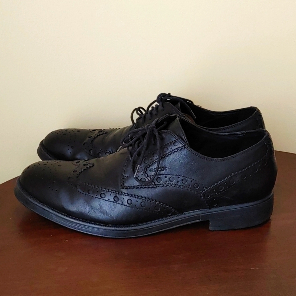 Geox Respira Men's dress leather upper shoes size 43.5, 10.5
